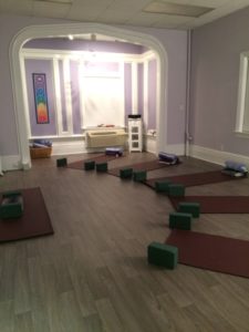 Small, boutique yoga space at The Gentle Place