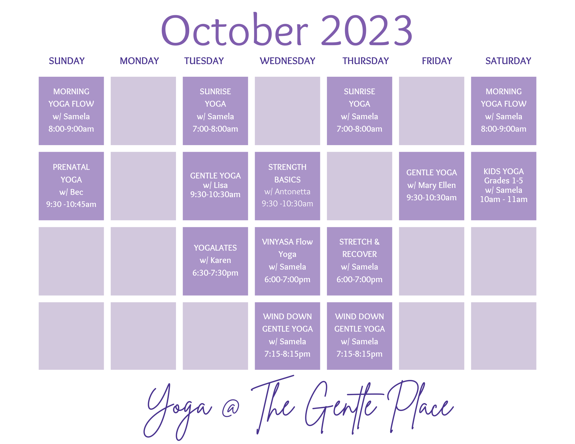 october calendar