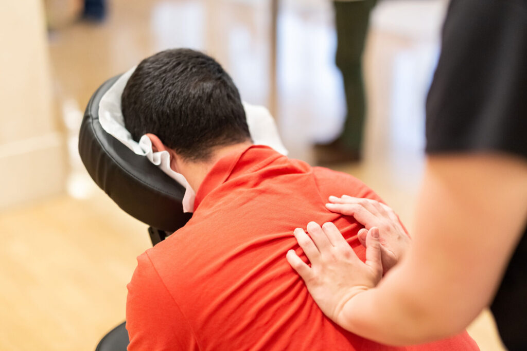 on-site chair massage