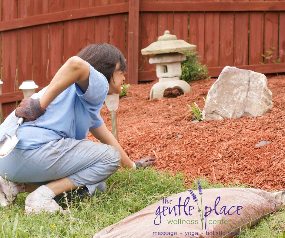 summer muscle tightness from gardeining